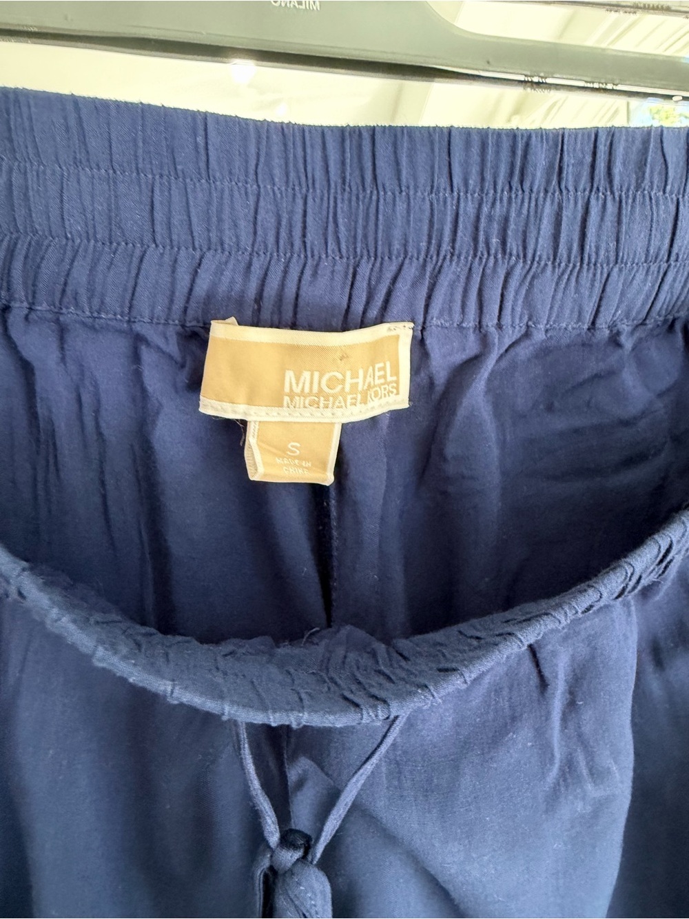 MICHAEL Michael Kors Navy Blue Drawstring Shorts - Picture 4 of 4